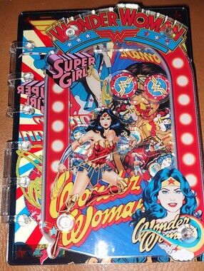 New! A7 Wonder Woman Acrylic Shaker Notebook With Paper